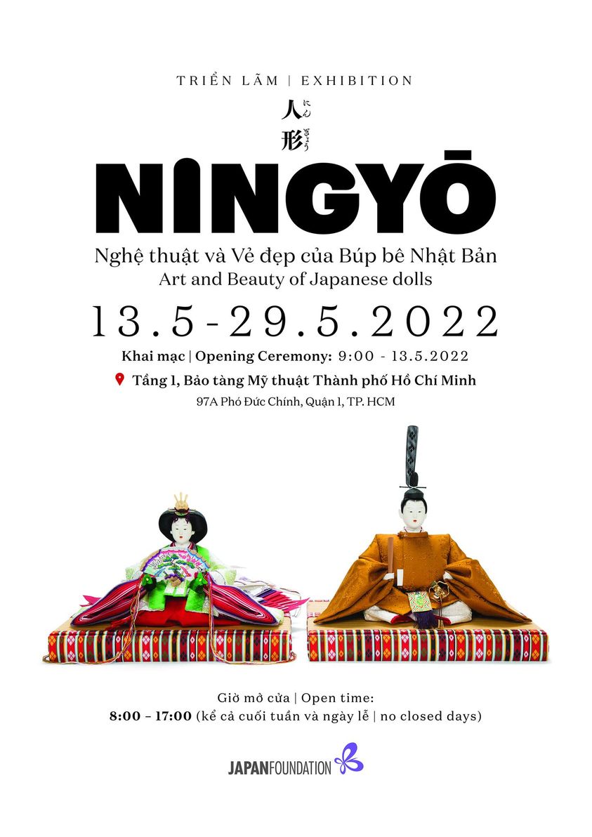 Triển lãm “NINGYŌ: NGHỆ THUẬT và VẺ ĐẸP của BÚP BÊ NHẬT BẢN” – Bảo tàng Mỹ thuật Tp. Hồ Chí Minh