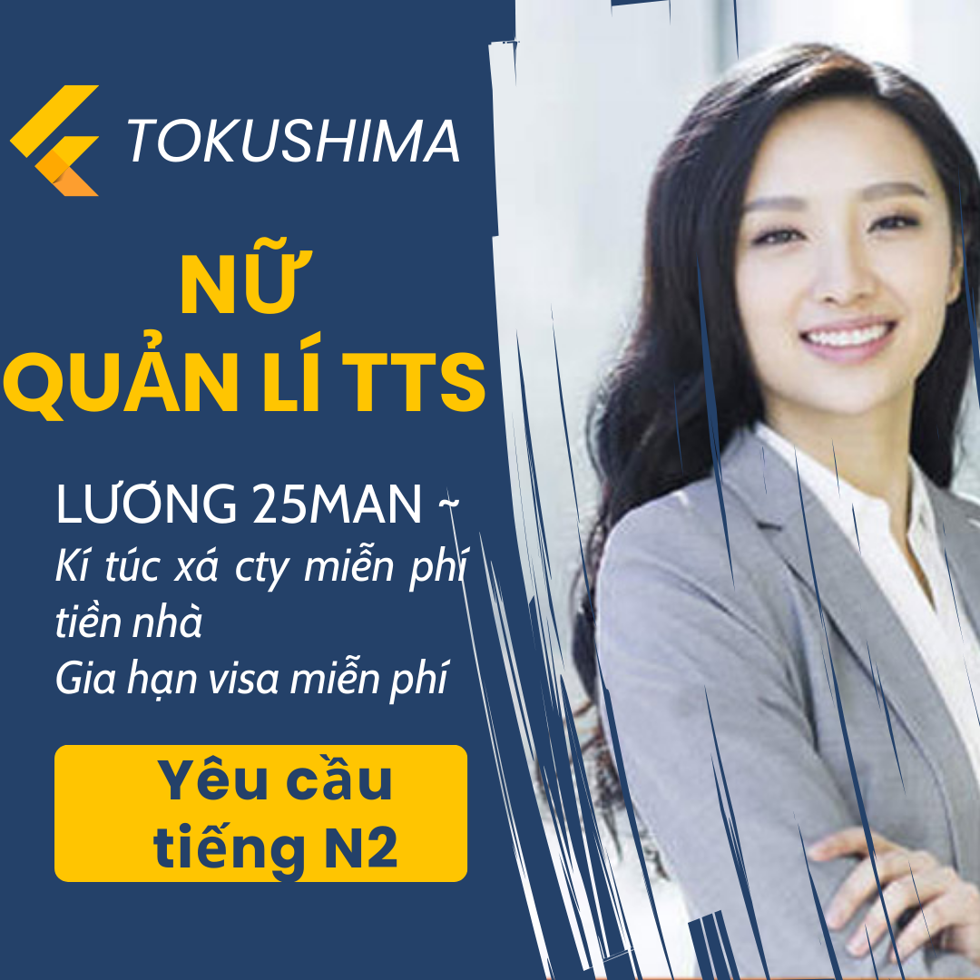 Tuyển dụng Nữ Quản lý Sản xuất – Phiên dịch (Tiếng Nhật N2)