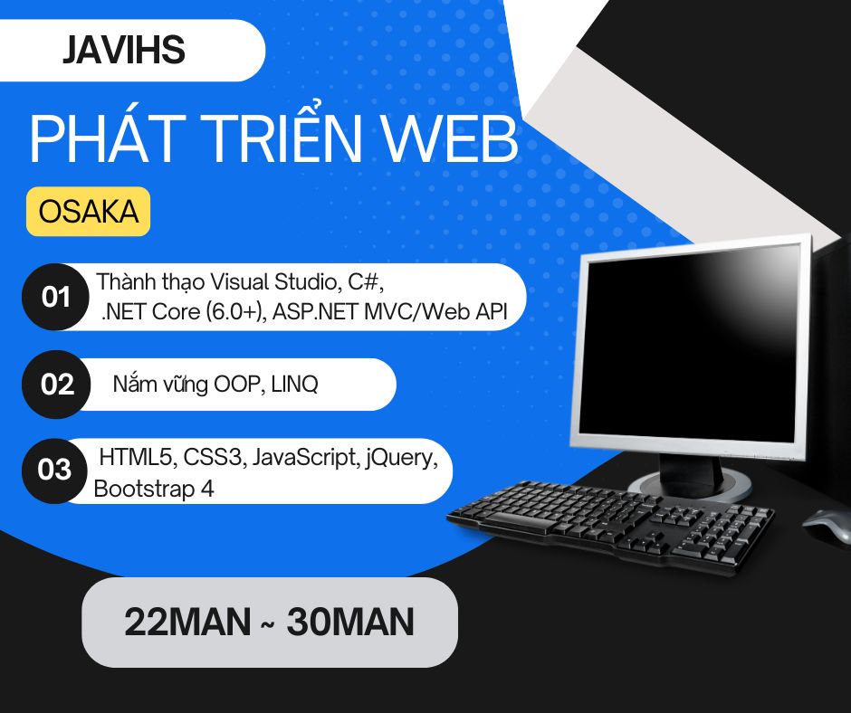 Kỹ sư phát triển ứng dụng web (C#, .NET) _ OSAKA